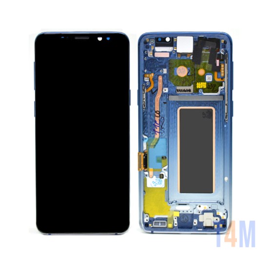 Touch+Display con Frame Samsung Galaxy S9/G960F 5,8" Service Pack (GH97-21696D/21697D) Polaris Azul